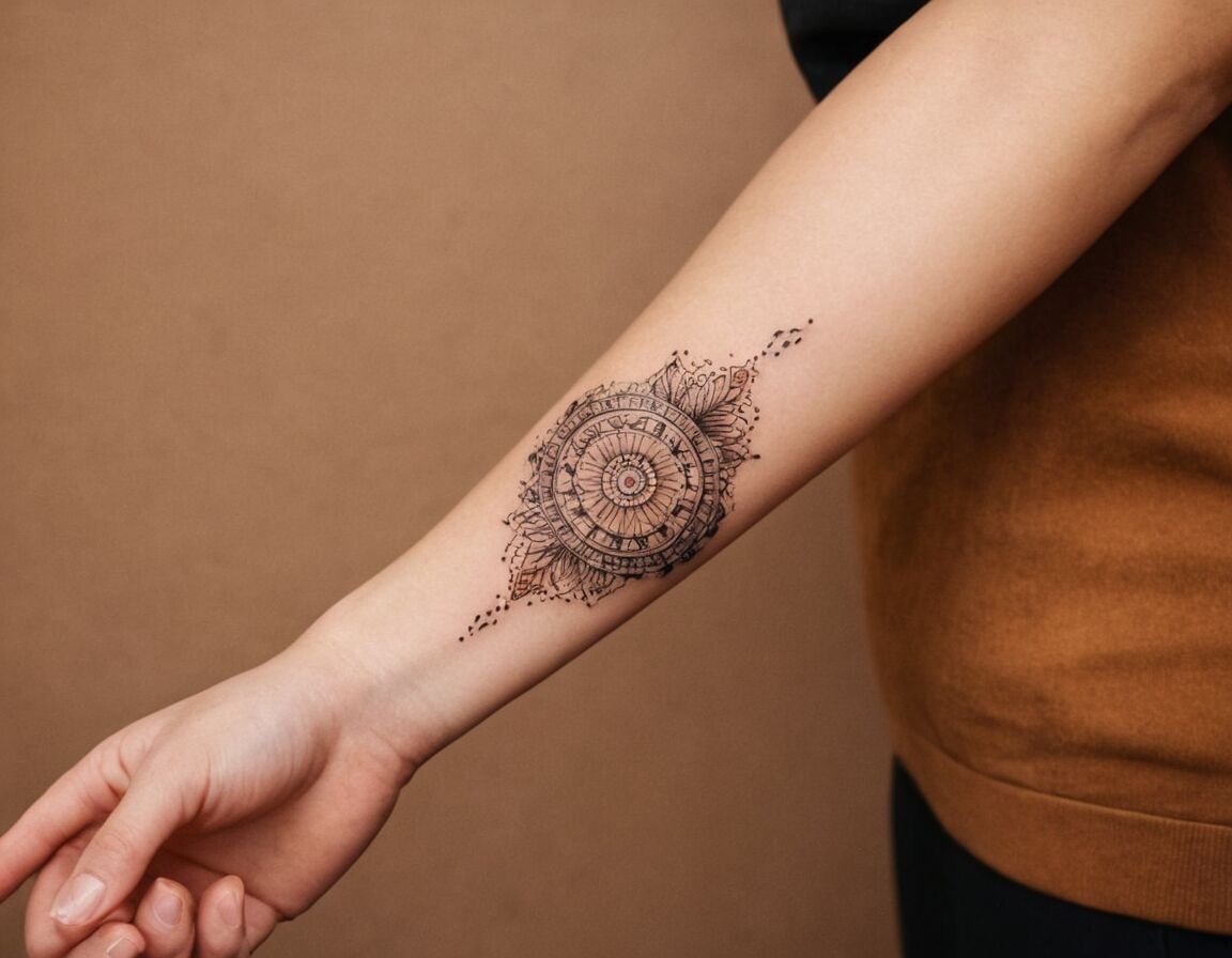 Schriftzüge und Zitate kreativ integriert - Tattoo unterarm frau innenseite: Kreative Ideen und Inspiration für dein nächstes Tattoo