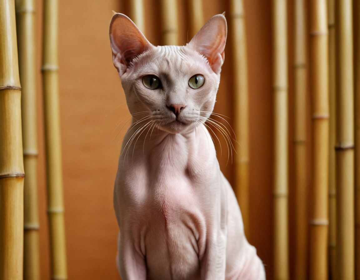 Bambus-Katze: Haarlose Rasse, geringe Allergiepotenzial-Modelle - Katzen ohne Haarverlust: Welche Rassen haaren nicht?