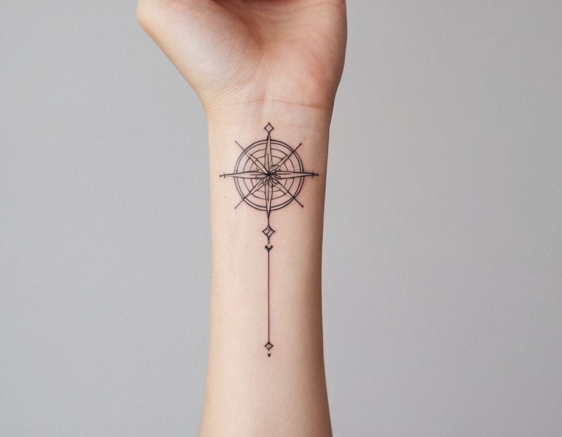 Minimalistische Symbole für subtile Akzente - Tattoo unterarm frau innenseite: Kreative Ideen und Inspiration für dein nächstes Tattoo