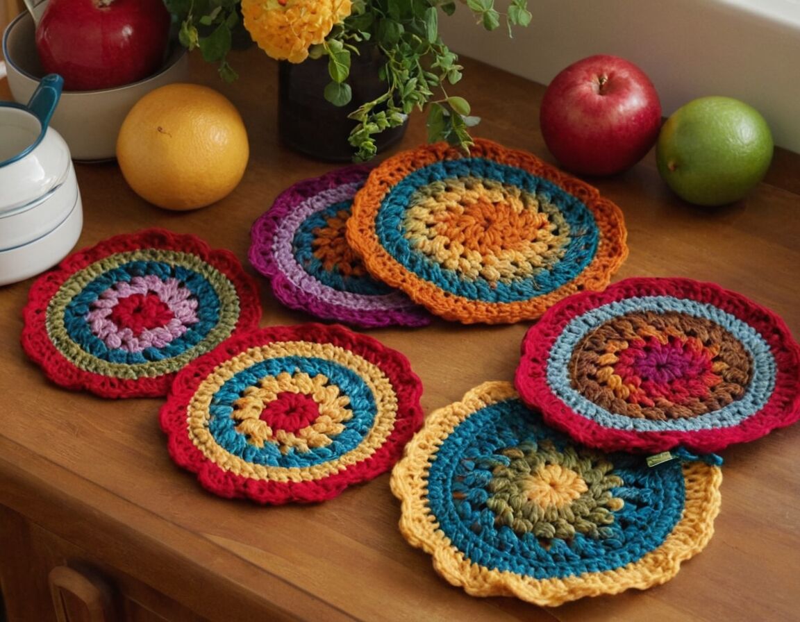 Enden schließen und Topflappen reinigen - Topflappen häkeln: Kostenlose Anleitung für kreative DIY-Projekte