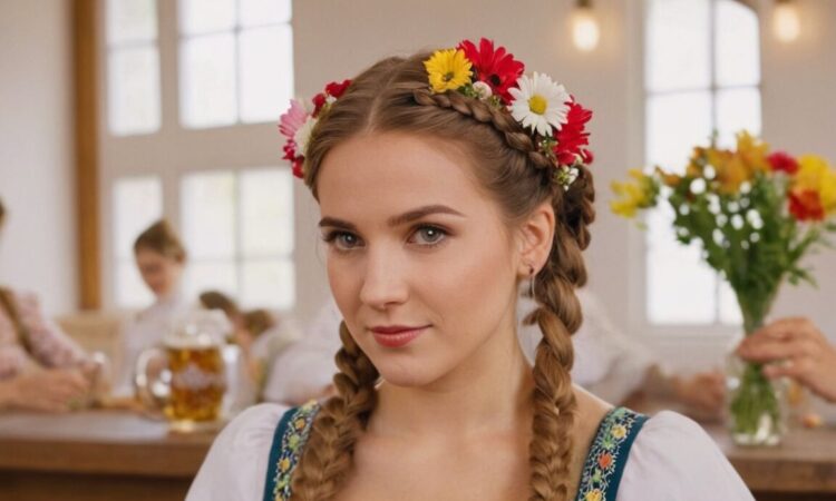 Mittellanges Haar: Die besten Dirndl-Frisuren für das Oktoberfest